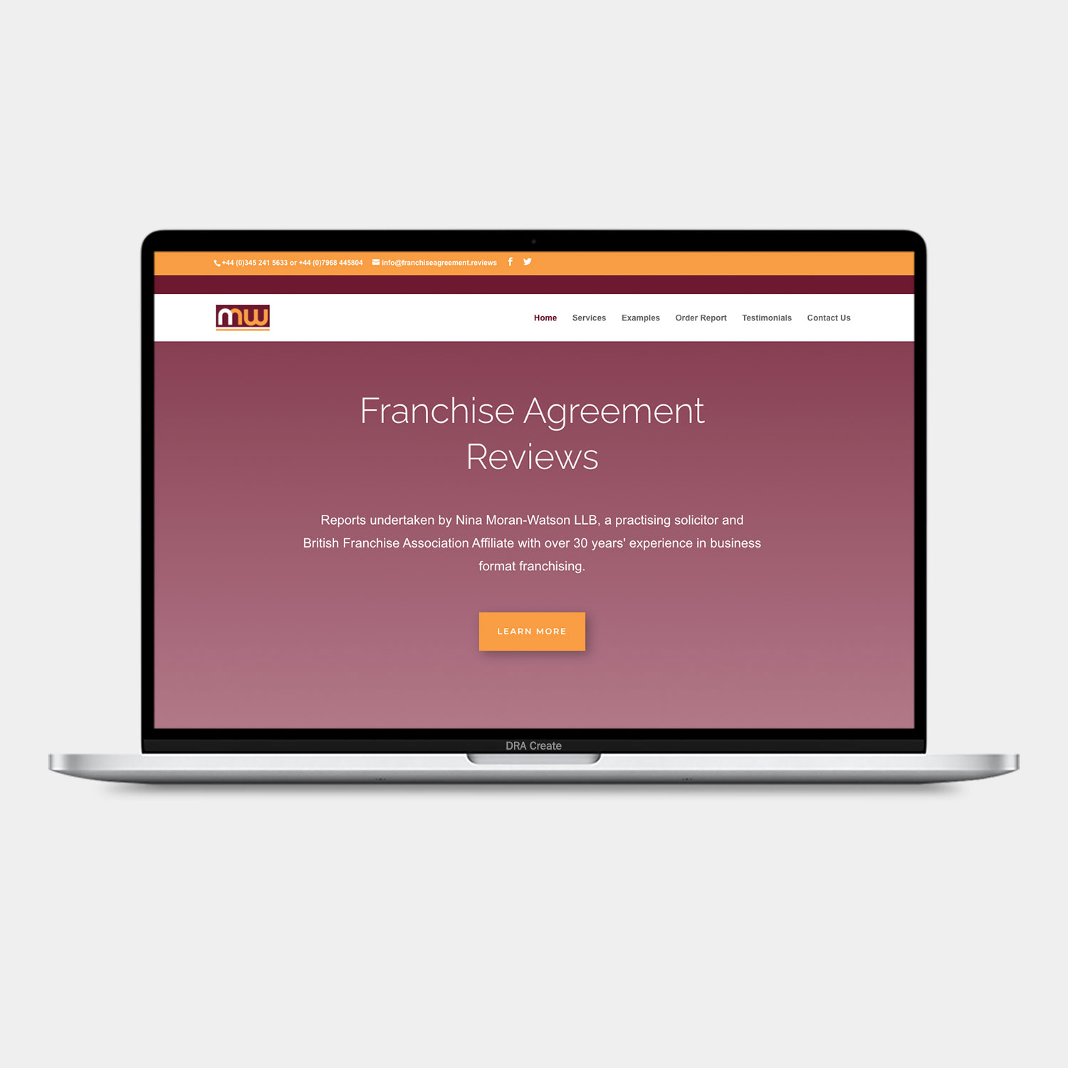 Franchise Agreement Reviews website design