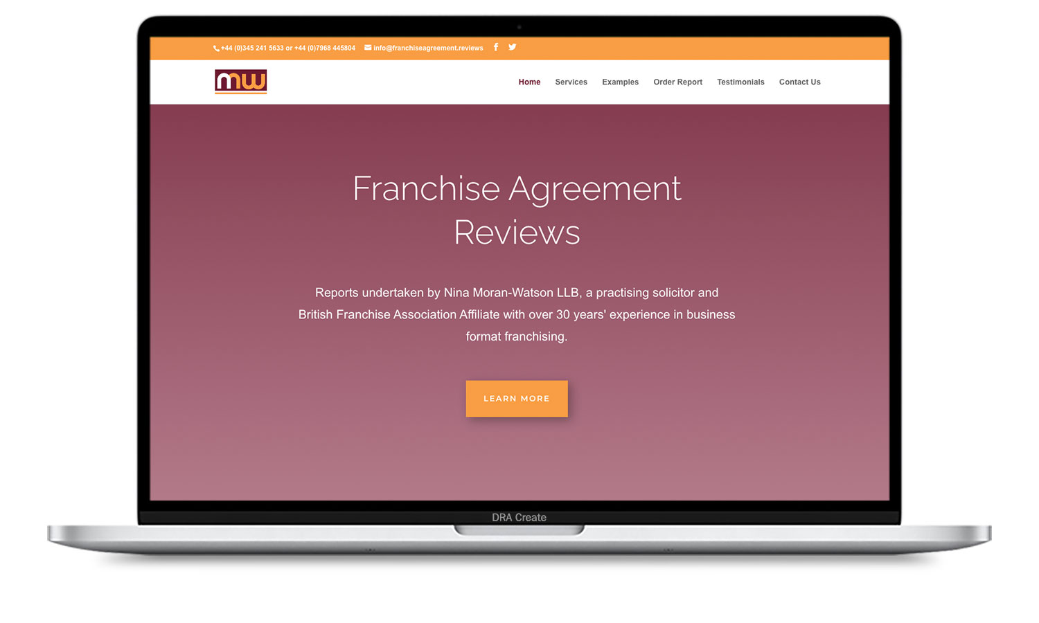 Franchise Agreement Reviews website design